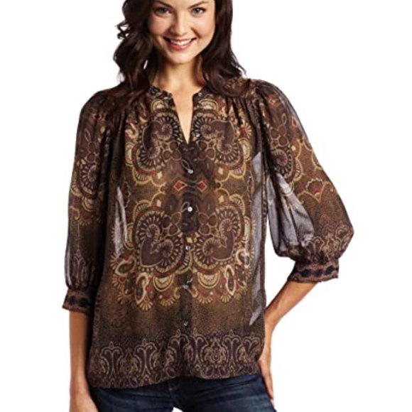 Joie Gareth Silk Gorgette Blouse - Picture 1 of 6
